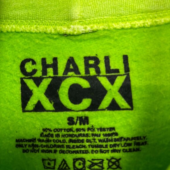 Charli XCX Brat Hyperpop Album Graphic Hoodie Size S/M - Picture 4 of 5